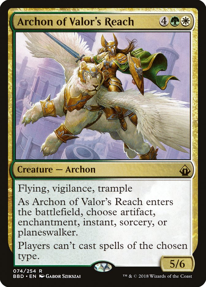 Archon of Valor's Reach [Battlebond] [Foil]