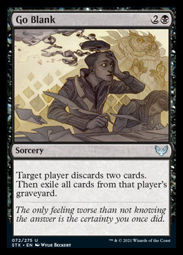 Go Blank [Strixhaven: School of Mages] [Foil]
