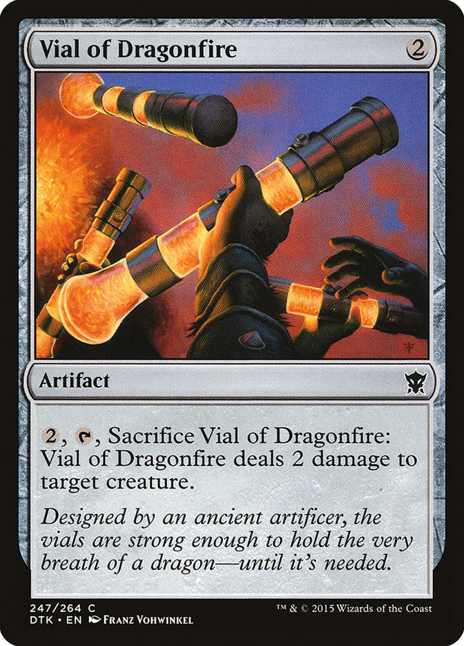 Vial of Dragonfire [Dragons of Tarkir] [Foil]
