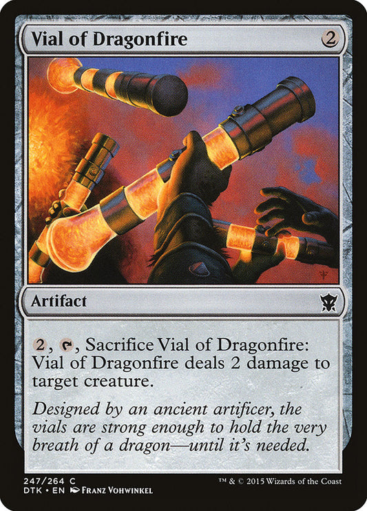 Vial of Dragonfire [Dragons of Tarkir] [Foil]