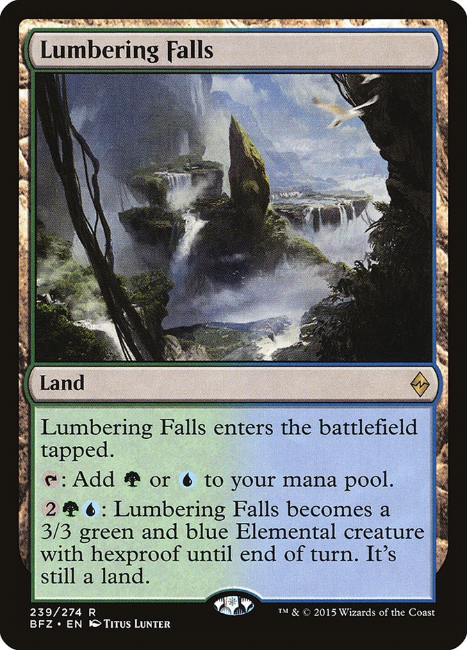 Lumbering Falls [Battle for Zendikar] [Foil]