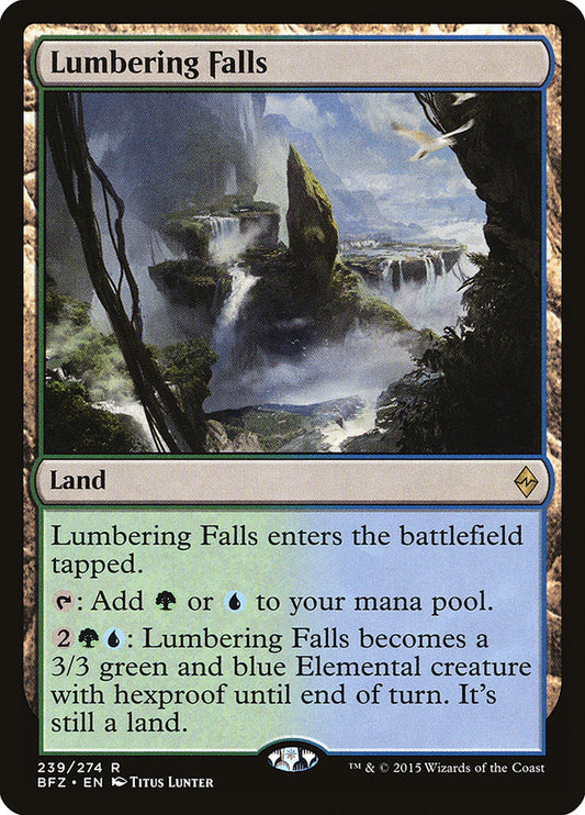 Lumbering Falls [Battle for Zendikar] [Foil]