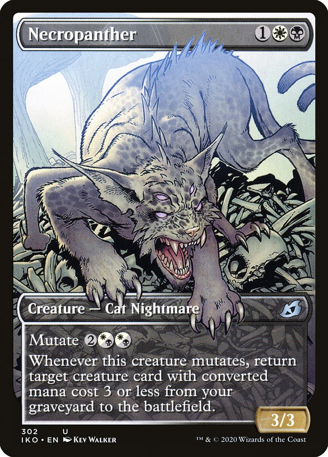 Necropanther (Showcase) [Ikoria: Lair of Behemoths] [Foil]