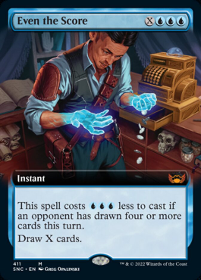 Even the Score (Extended Art) [Streets of New Capenna] [Foil]
