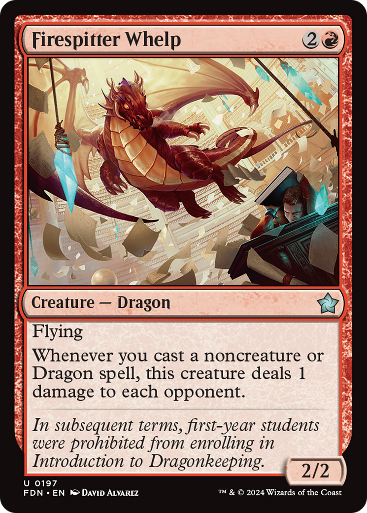 Firespitter Whelp [Foundations] [Foil]