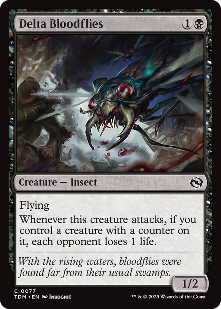 Delta Bloodflies [Tarkir: Dragonstorm] [Foil]