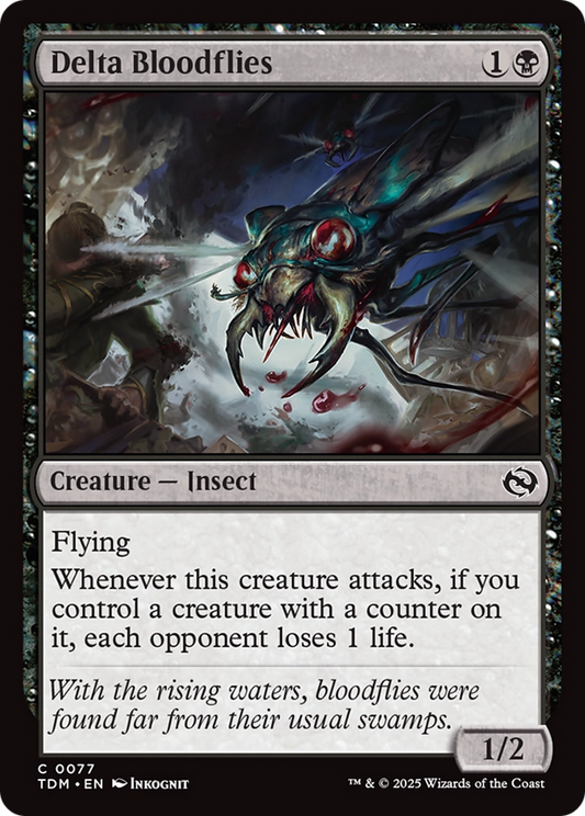 Delta Bloodflies [Tarkir: Dragonstorm] [Foil]