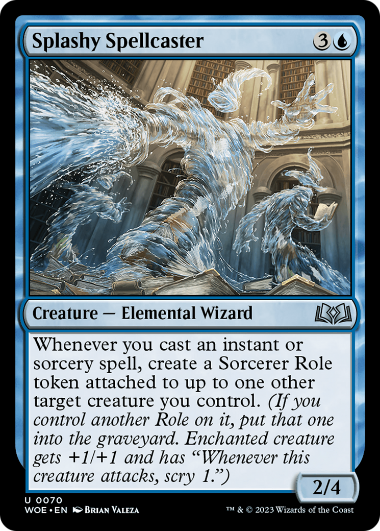 Splashy Spellcaster [Wilds of Eldraine] [Foil]