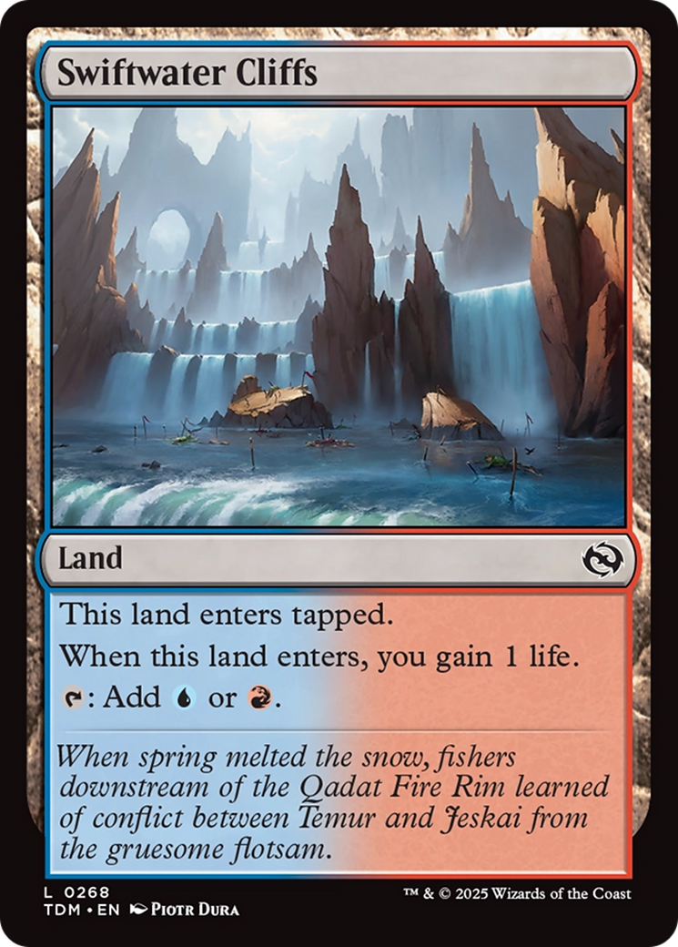 Swiftwater Cliffs [Tarkir: Dragonstorm] [Foil]