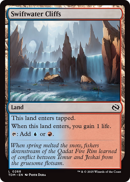 Swiftwater Cliffs [Tarkir: Dragonstorm] [Foil]