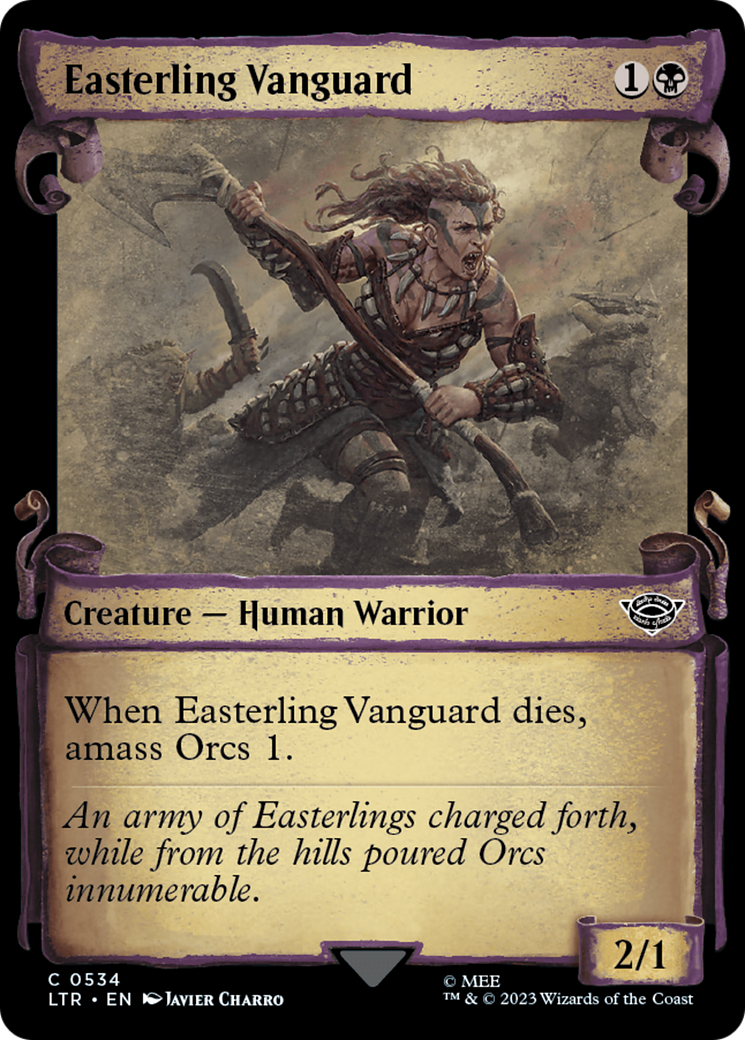 Easterling Vanguard [The Lord of the Rings: Tales of Middle-Earth Showcase Scrolls] [Foil]