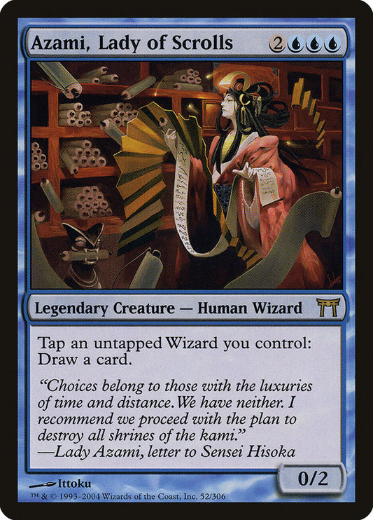 Azami, Lady of Scrolls [Champions of Kamigawa] [Foil]