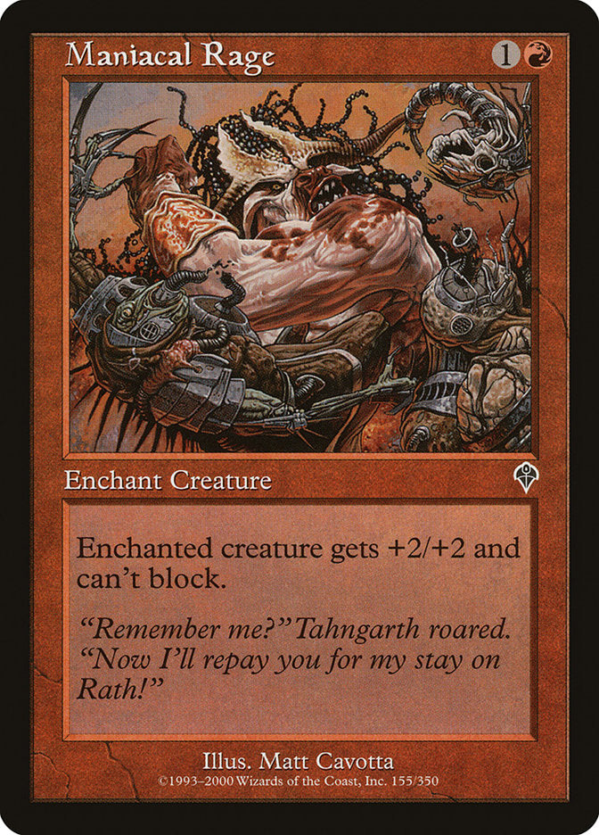 Maniacal Rage [Invasion] [Foil]