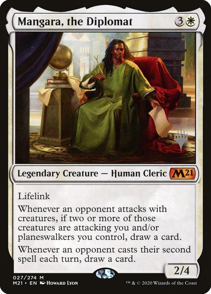 Mangara, the Diplomat (Promo Pack) [Core Set 2021 Promos] [Foil]