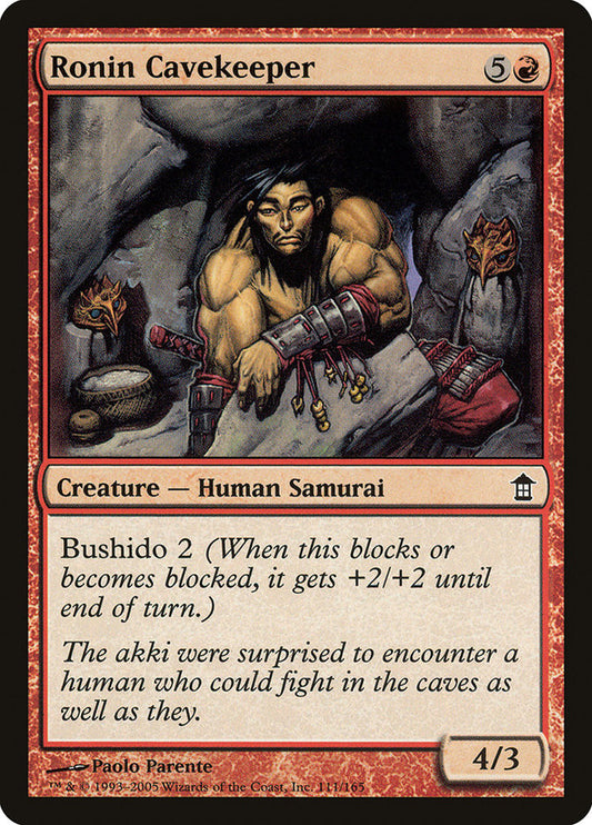 Ronin Cavekeeper [Saviors of Kamigawa] [Foil]