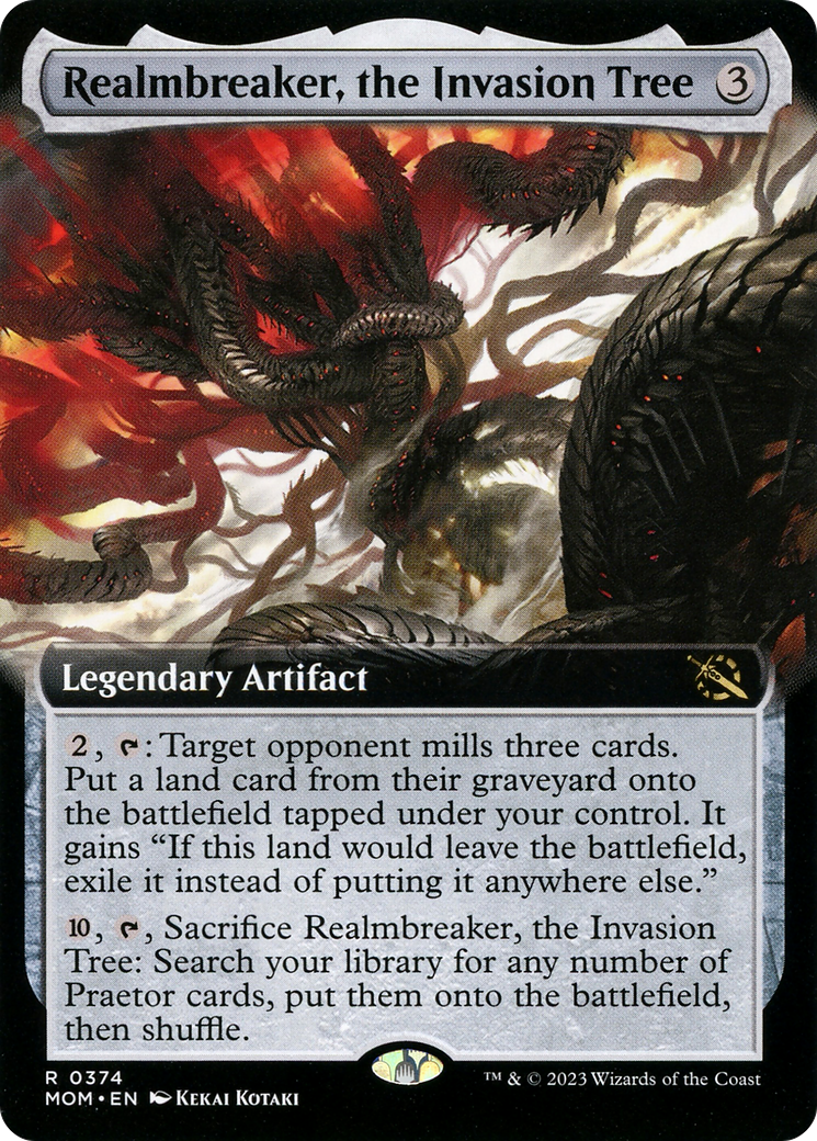 Realmbreaker, the Invasion Tree (Extended Art) [March of the Machine] [Foil]