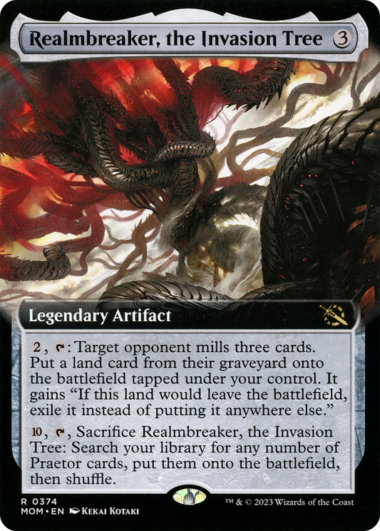 Realmbreaker, the Invasion Tree (Extended Art) [March of the Machine] [Foil]