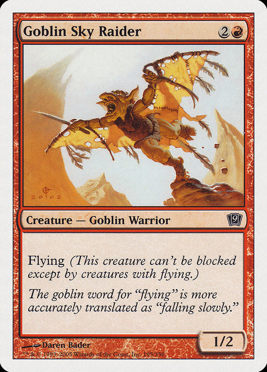 Goblin Sky Raider [Ninth Edition] [Foil]
