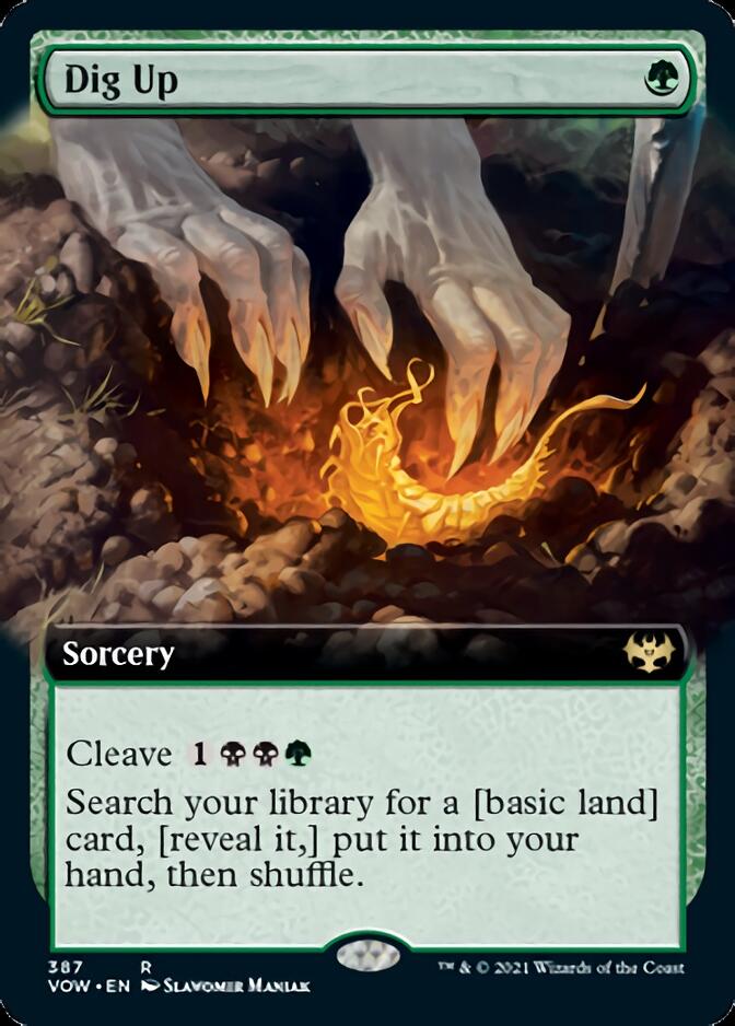 Dig Up (Extended Art) [Innistrad: Crimson Vow] [Foil]