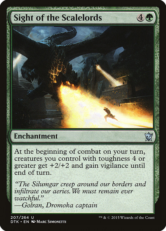 Sight of the Scalelords [Dragons of Tarkir] [Foil]