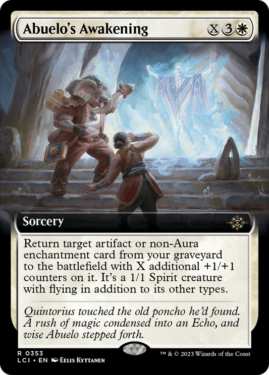 Abuelo's Awakening (Extended Art) [The Lost Caverns of Ixalan] [Foil]