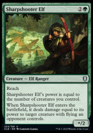 Sharpshooter Elf [Commander Legends: Battle for Baldur's Gate] [Foil]
