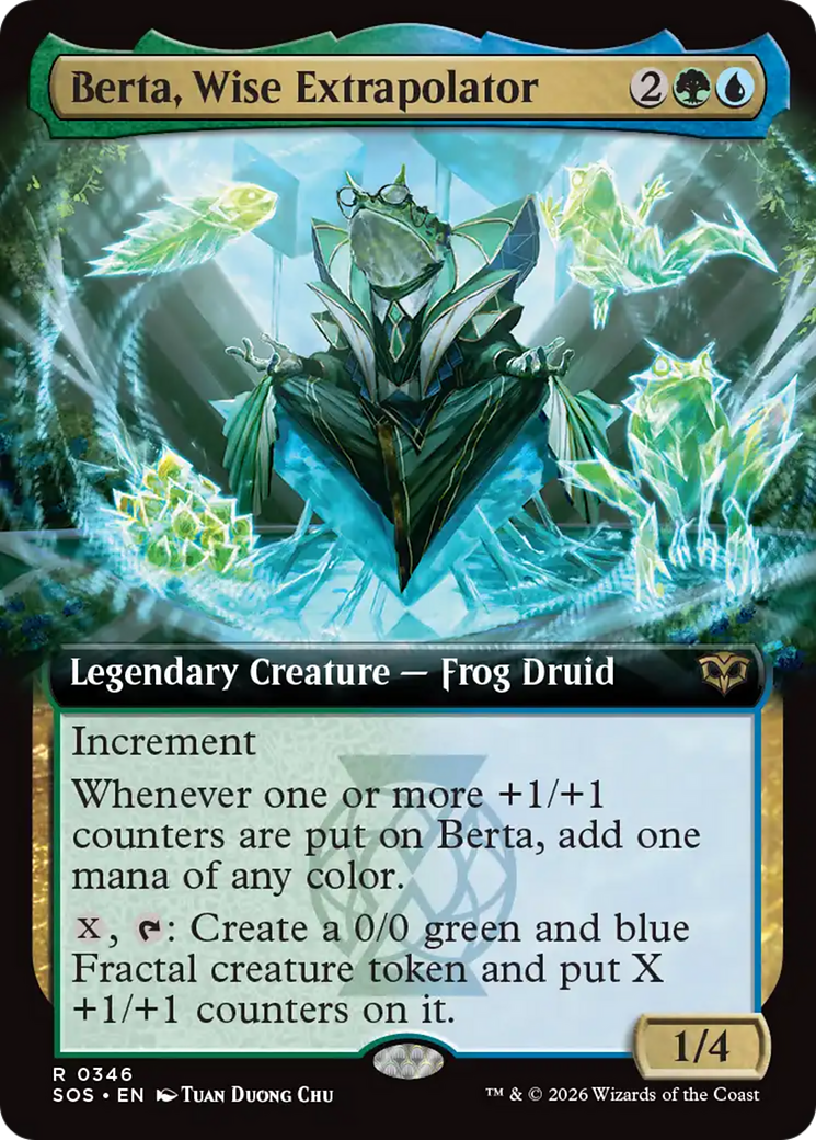 Berta, Wise Extrapolator (Extended Art) [Secrets of Strixhaven] [Foil]