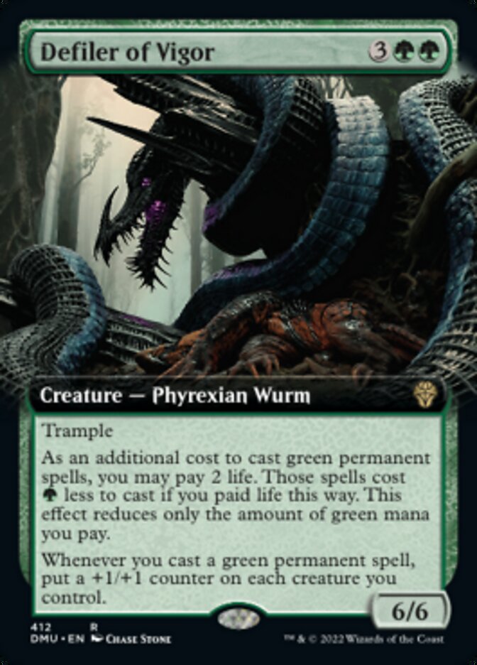 Defiler of Vigor (Extended Art) [Dominaria United] [Foil]