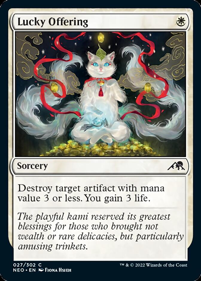 Lucky Offering [Kamigawa: Neon Dynasty] [Foil]