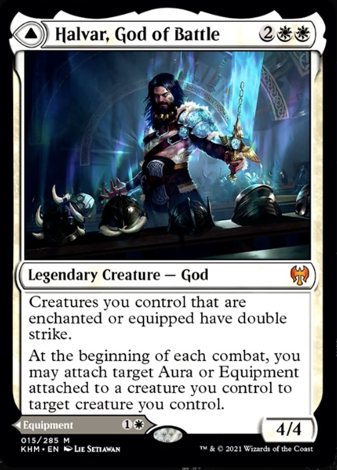 Halvar, God of Battle // Sword of the Realms [Kaldheim] [Foil]