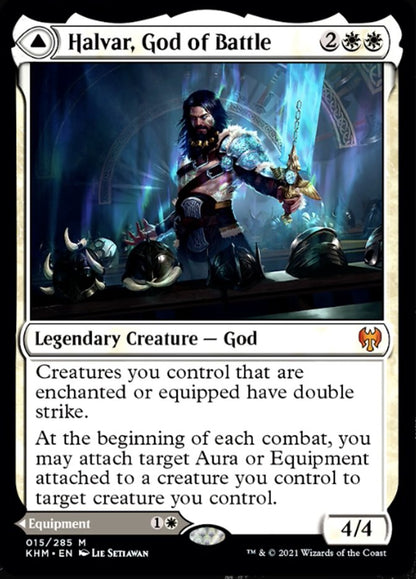 Halvar, God of Battle // Sword of the Realms [Kaldheim] [Foil]