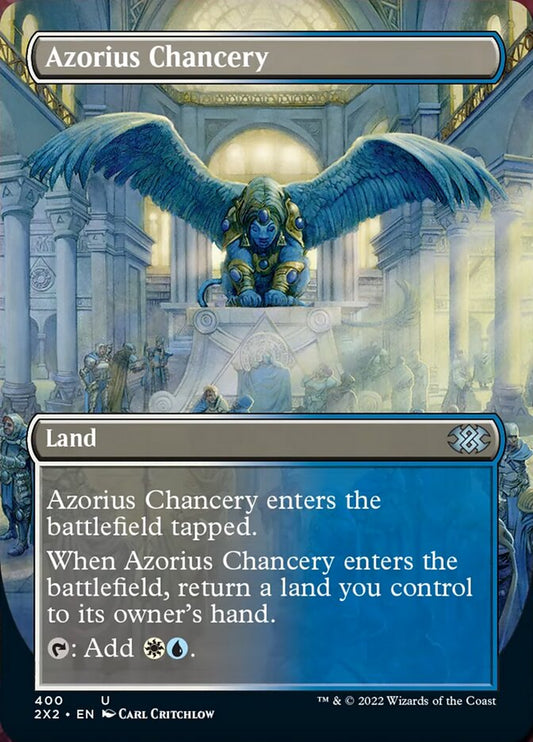 Azorius Chancery (Borderless Alternate Art) [Double Masters 2022] [Foil]