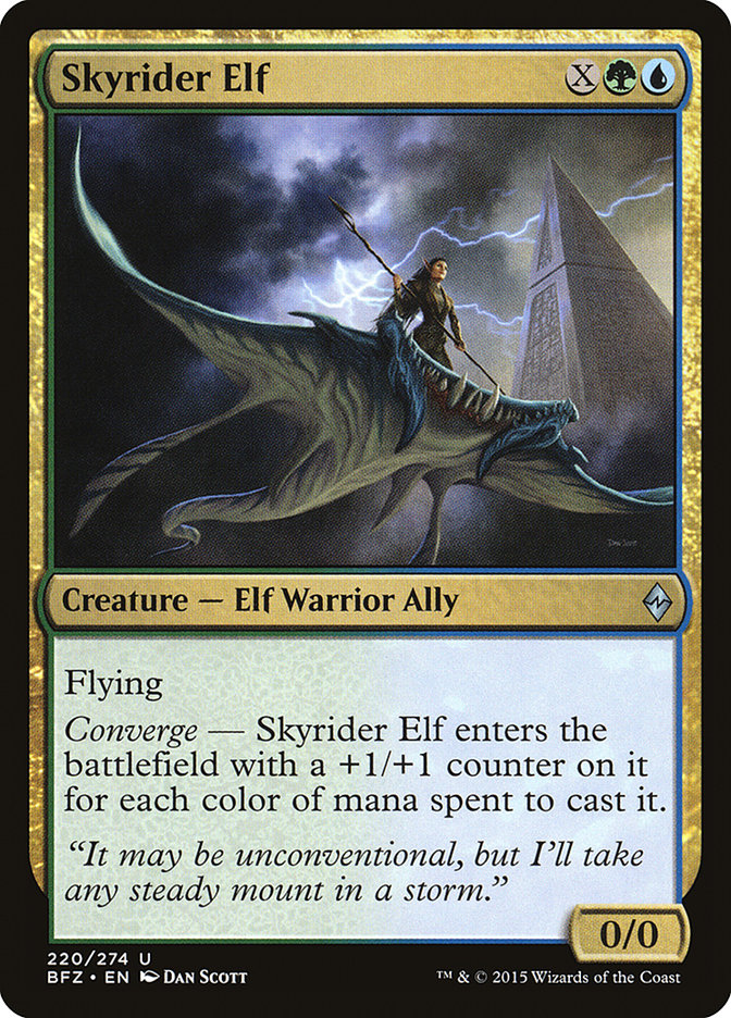 Skyrider Elf [Battle for Zendikar] [Foil]