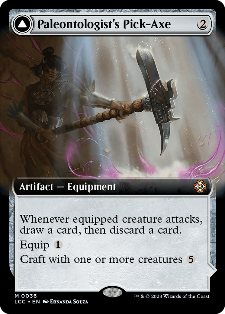 Paleontologist's Pick-Axe (Extended Art) [The Lost Caverns of Ixalan Commander] [Foil]