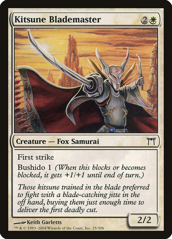 Kitsune Blademaster [Champions of Kamigawa] [Foil]