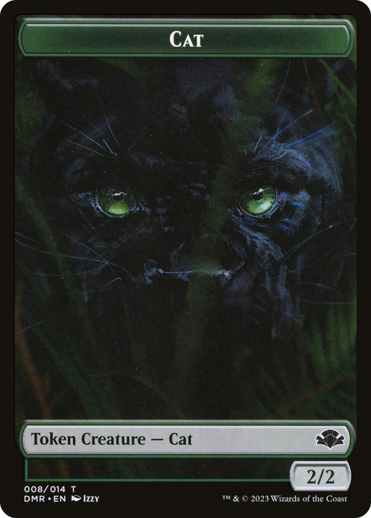 Cat Token (008) [Dominaria Remastered Tokens] [Foil]