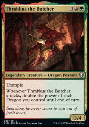 Thrakkus the Butcher [Commander Legends: Battle for Baldur's Gate] [Foil]
