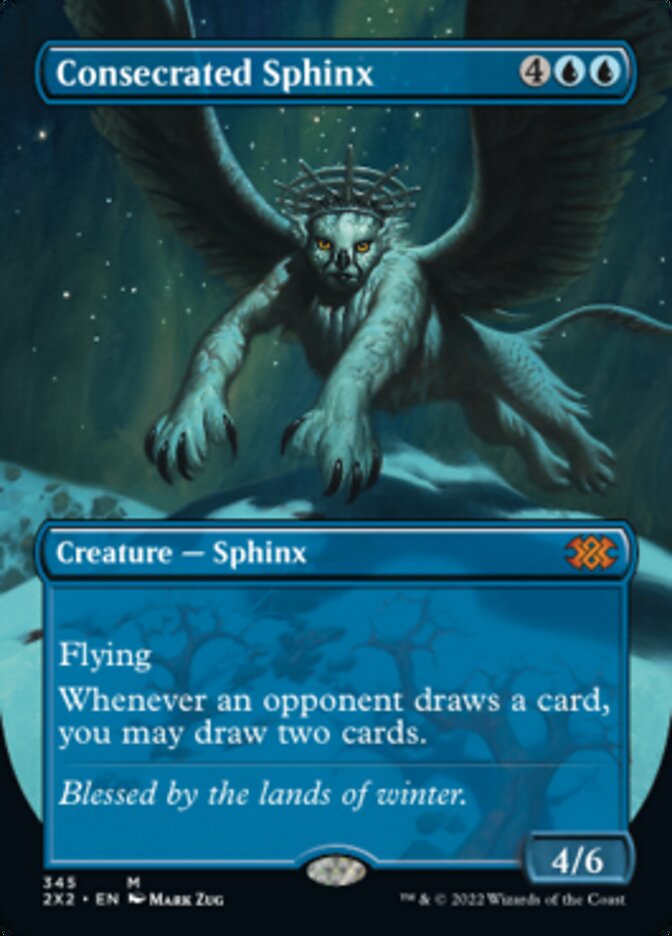 Consecrated Sphinx (Borderless Alternate Art) [Double Masters 2022] [Foil]
