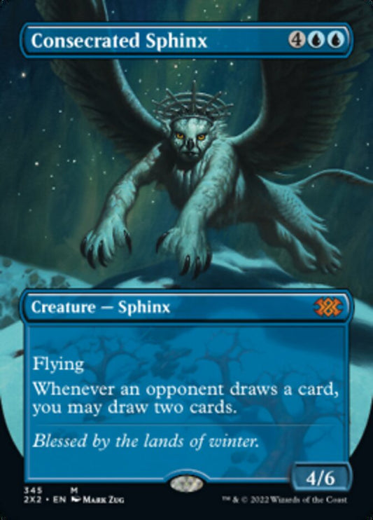 Consecrated Sphinx (Borderless Alternate Art) [Double Masters 2022] [Foil]
