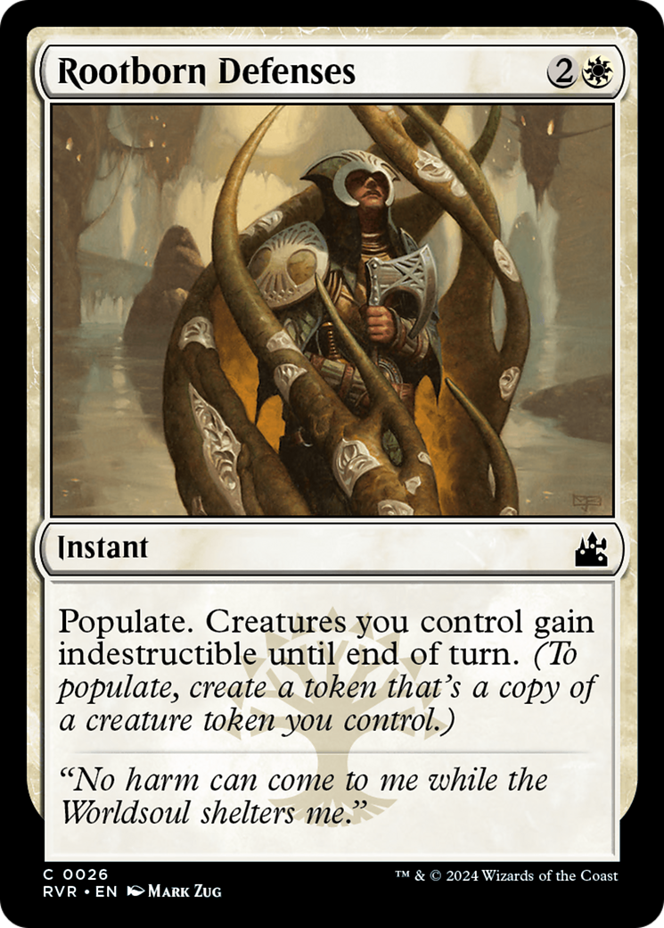 Rootborn Defenses [Ravnica Remastered] [Foil]