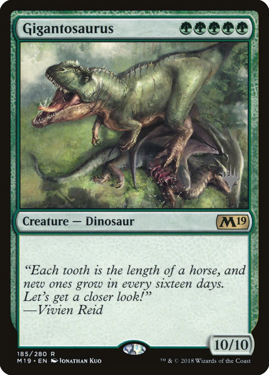 Gigantosaurus (Promo Pack) [Core Set 2019 Promos] [Foil]