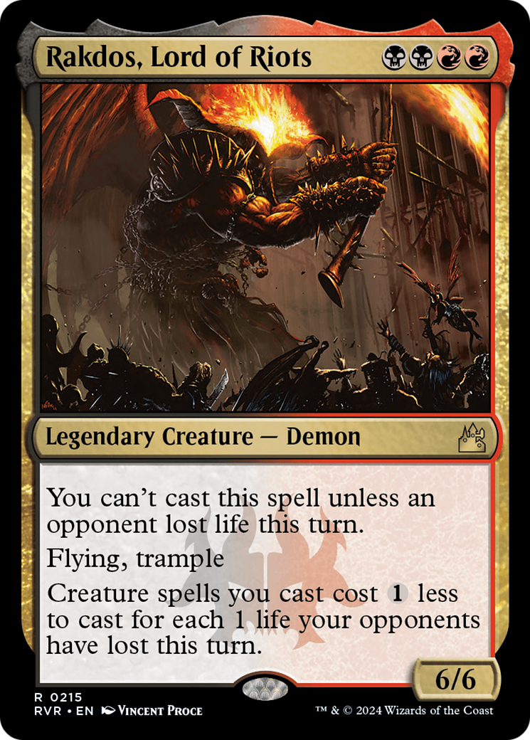 Rakdos, Lord of Riots [Ravnica Remastered] [Foil]
