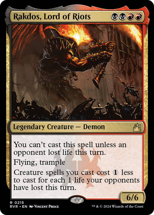 Rakdos, Lord of Riots [Ravnica Remastered] [Foil]