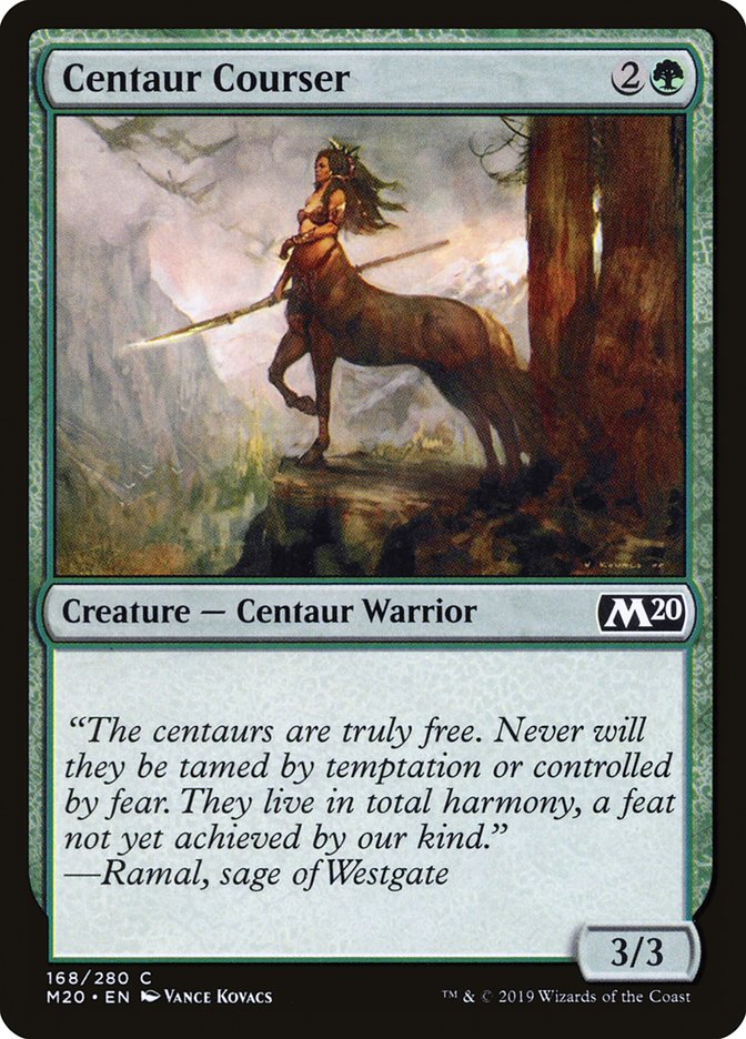 Centaur Courser [Core Set 2020] [Foil]