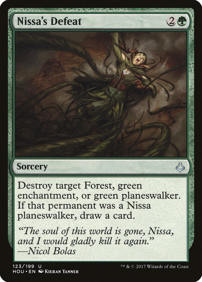 Nissa's Defeat [Hour of Devastation] [Foil]