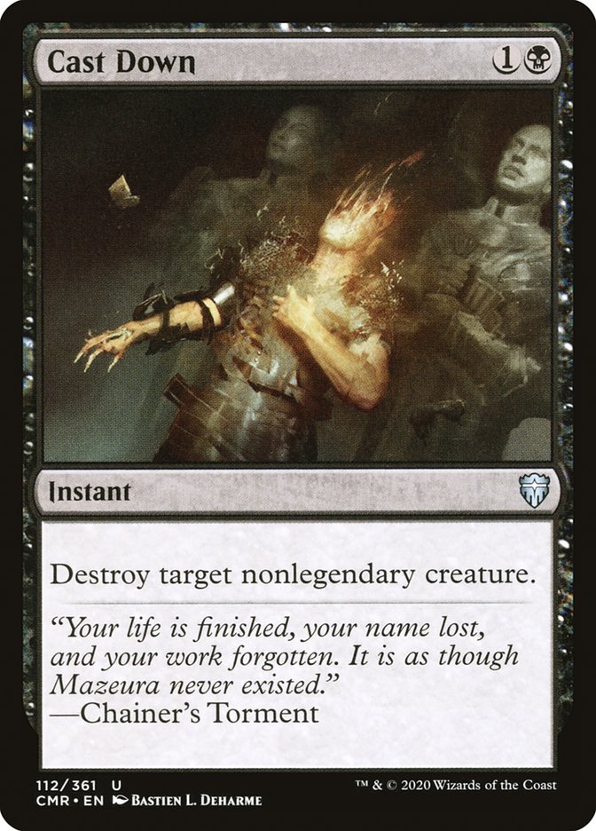 Cast Down [Commander Legends] [Foil]
