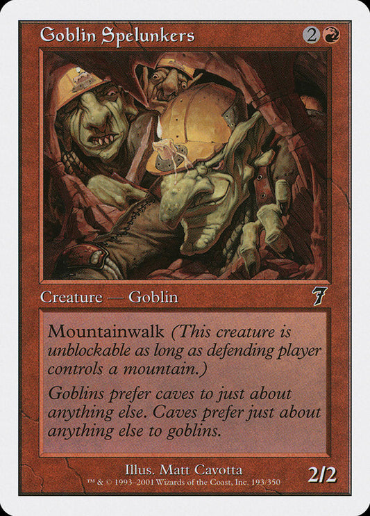 Goblin Spelunkers [Seventh Edition] [Foil]