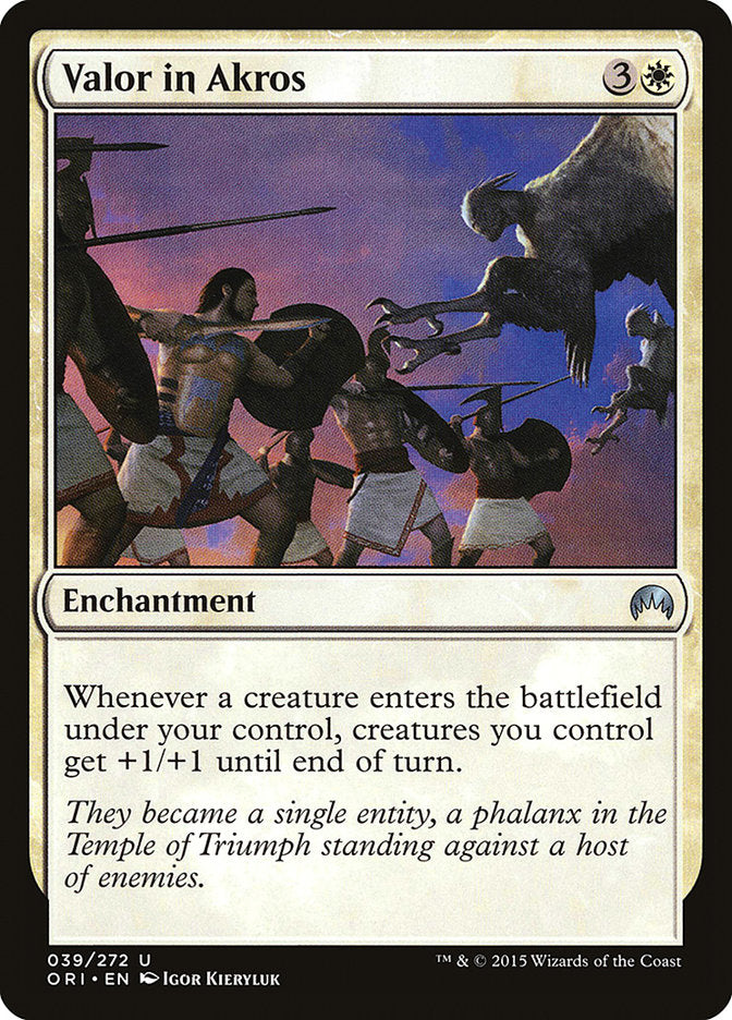 Valor in Akros [Magic Origins] [Foil]