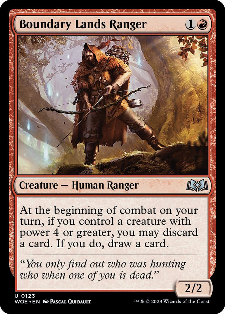 Boundary Lands Ranger [Wilds of Eldraine] [Foil]