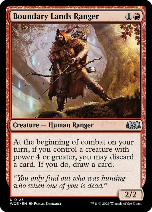 Boundary Lands Ranger [Wilds of Eldraine] [Foil]